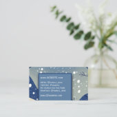 Snow Removal Service Ländliche Berufliche Führungs Visitenkarte (Stehend Vorderseite)