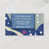 Snow Removal Service Ländliche Berufliche Führungs Visitenkarte (Rückseite)