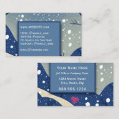 Snow Removal Service Ländliche Berufliche Führungs Visitenkarte (Vorne/Hinten)