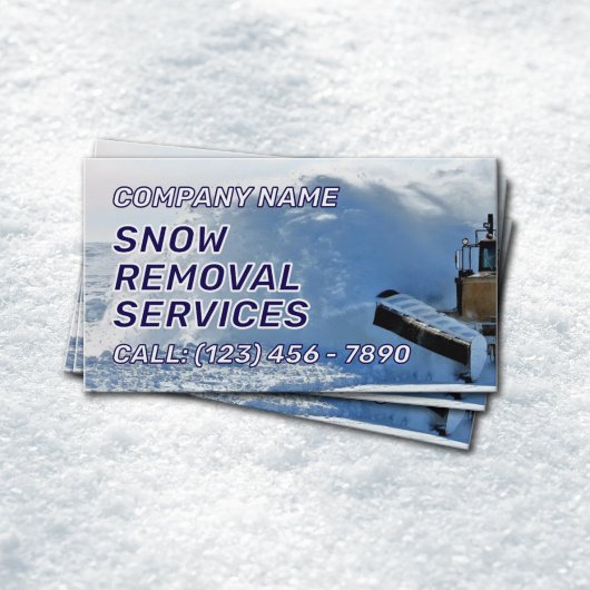 Snow removal services  visitenkarte