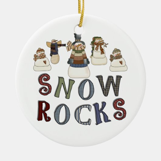 Snow Rocks Keepake Ornament (Vorne)