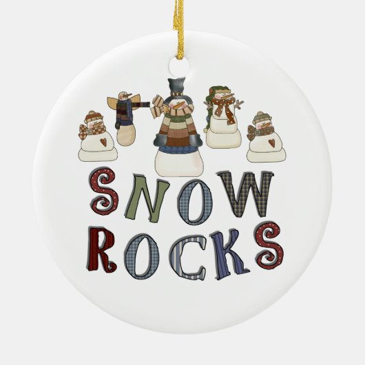 Snow Rocks Keepake Ornament (Hinten)