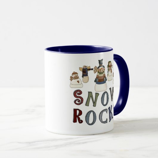 Snow Rocks Tasse (VorderseiteRechts)