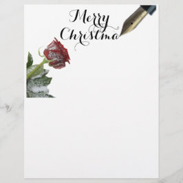 Snow Rose Frohe Weihnachtsbrief