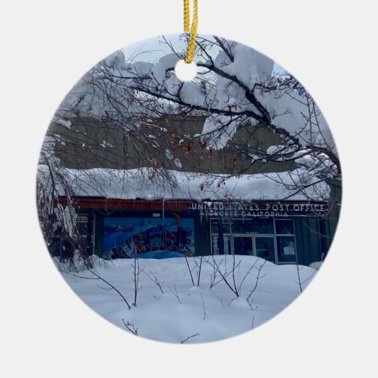 Snow Rush Keramik Ornament (Vorne)
