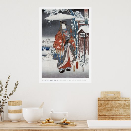 Snow Samurai Poster (Küche)