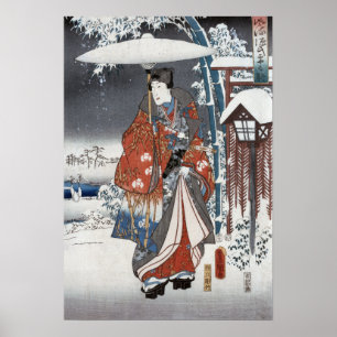 Snow Samurai Posters & Prints Poster