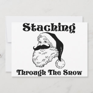 Snow Santa durchwandern Einladung