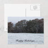Snow Scene Holiday Postcard Feiertagspostkarte (Vorne/Hinten)