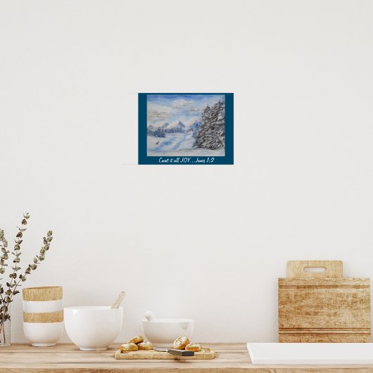 Snow Scene Scripting Poster (Küche)