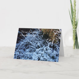 Snow Scene Son and Daughter-in-Law Weihnachten