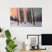 Snow Scene-Wanstead Park Poster (Heimbüro)