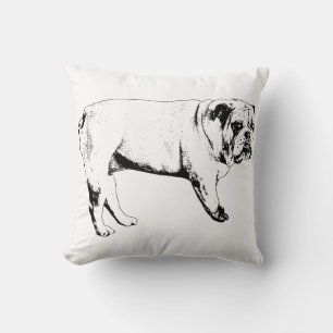 Snow-Season Bulldog-Pillow Kissen
