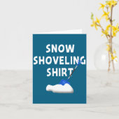 Snow Shoveling Shirt Snow Clearing Funny Winter Sn Karte (Gelbe Blume)