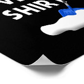 Snow Shoveling Shirt Snow Clearing Funny Winter Sn Poster (Ecke)