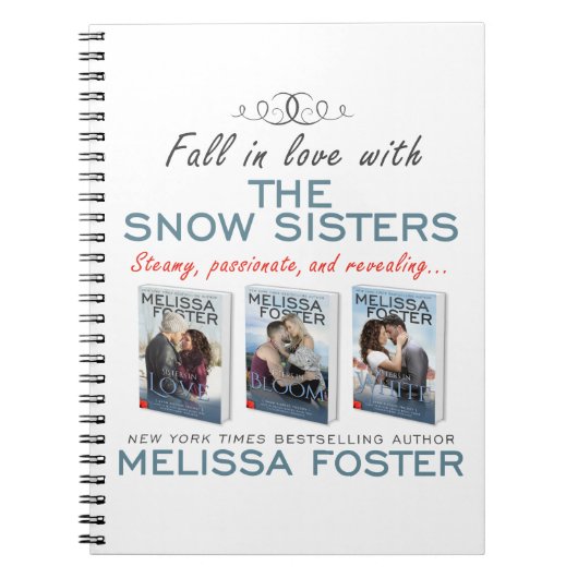 Snow Sisters 6.5" x 8.75" Notebook Notizblock (Vorderseite)
