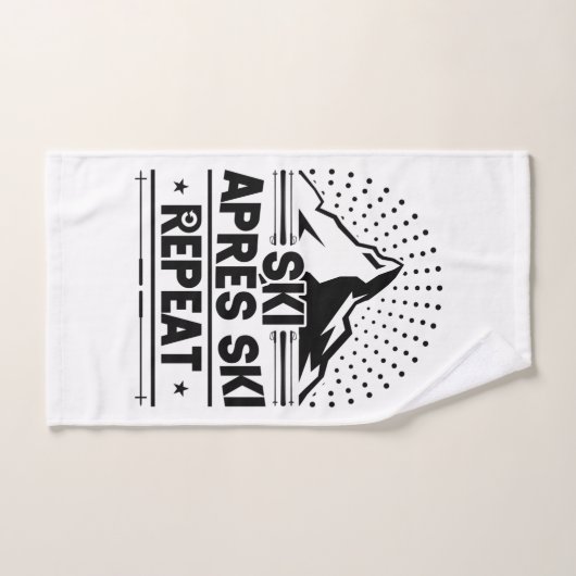 Snow Ski Aprés Ski Repeat Handtuch (Handtuch)