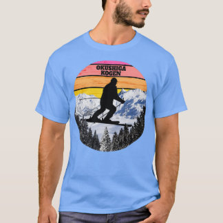 Snow Ski Okushiga Kogen Skigebiet Honshu Islan T-Shirt