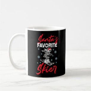 Snow Ski Weihnachten Santas Lieblingsskifahrer Kaffeetasse