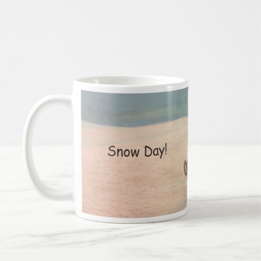 Snow Sledding Kaffeetasse (Links)