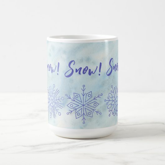 Snow! Snow! Snow! Kaffeetasse (Mittel)