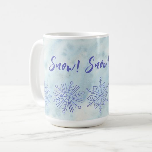 Snow! Snow! Snow! Kaffeetasse (Vorderseite Links)