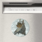 Snow Squirrel Magnet (In Situ (Geschirrspüler))