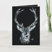 Snow Stag Feiertagskarte (Vorderseite)