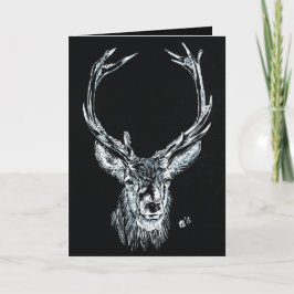 Snow Stag Feiertagskarte
