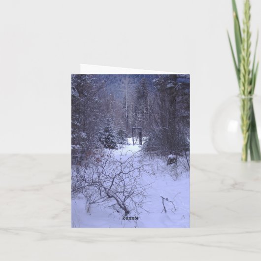 Snow Star Feiertagskarte (Rückseite)