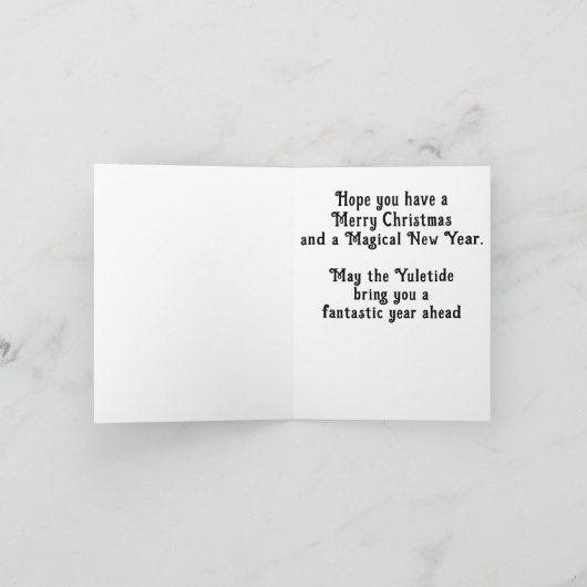 Snow Star Feiertagskarte (Innenseite)