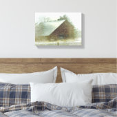 Snow Storm Barn Leinwanddruck (Insitu (Schlafzimmer))