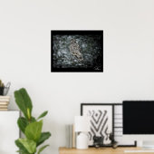 Snow Storm Barred Owl Poster (Heimbüro)