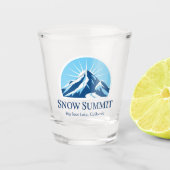 Snow Summit California Skigebiet Souvenir Schnapsglas (Vorderseite)