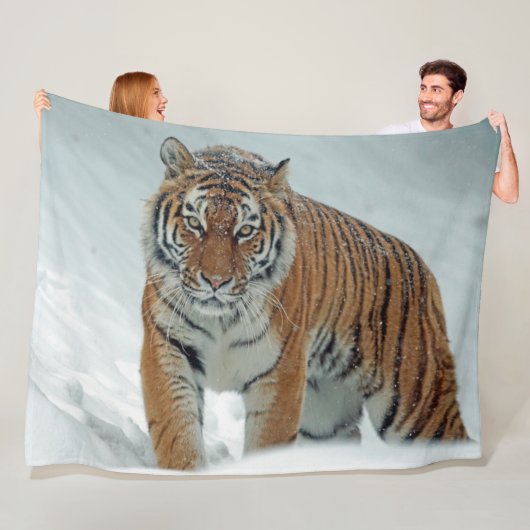 SNOW TIGER FLEECEDECKE (Beispiel)