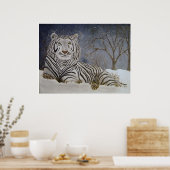 Snow Tiger Poster (Küche)