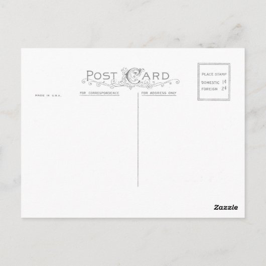 Snow Tiger Postkarte (Rückseite)