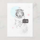Snow Tiger Postkarte (Vorderseite)