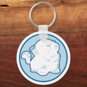 Snow Tiger Schlüsselanhänger (Vorderseite)