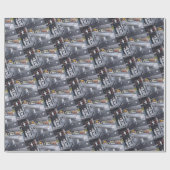 Snow Town Painting by Alfred Fox Geschenkpapier (Flach)