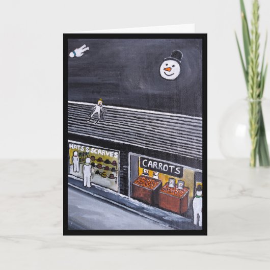 Snow Town Painting by Alfred Fox Karte (Vorderseite)