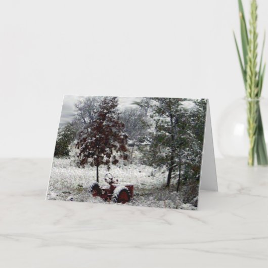 Snow Tractor Karte (Vorderseite)