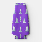 Snow Trees Elegant Winter Flaschenkühler (Vorderseite)