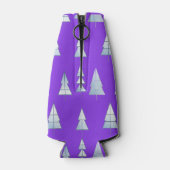 Snow Trees Elegant Winter Flaschenkühler (Rückseite)