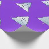 Snow Trees Elegant Winter Geschenkpapier (Ecke)