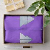 Snow Trees Elegant Winter Seidenpapier (Geschenk)