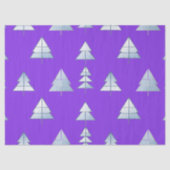 Snow Trees Elegant Winter Seidenpapier (Vorderseite)