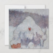 "Snow Troll" von Theodor Kittelsen Magneteinladung (Vorderseite)