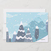 Snow Tubing Geburtstagsparty Einladung (Rückseite)