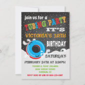 Snow Tubing Geburtstagsparty Einladung (Vorderseite)